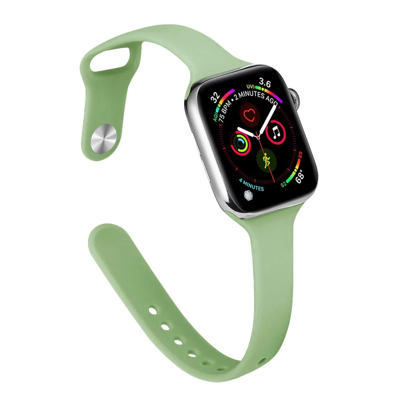 Apple Watch 41mm / 40mm / 38mm Slim Silicone Watch Band - Hot Pink