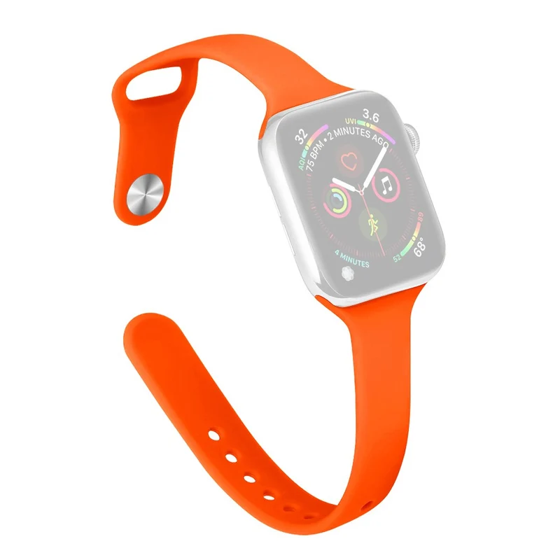 Apple Watch 41mm / 40mm / 38mm Slim Silicone Watch Band - Hot Pink