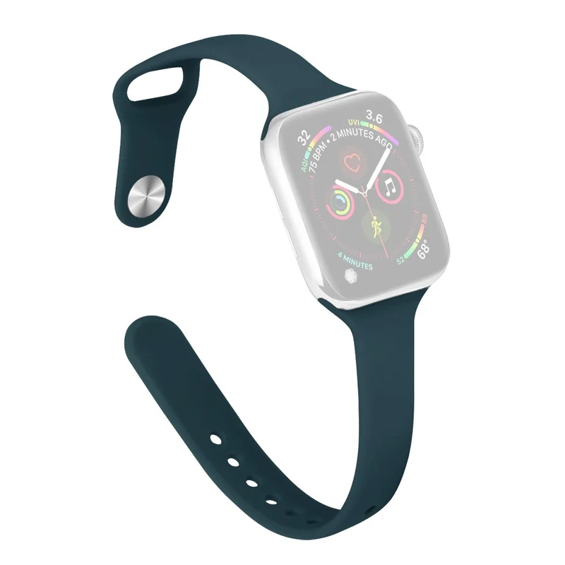 Apple Watch 41mm / 40mm / 38mm Slim Silicone Watch Band - Hot Pink