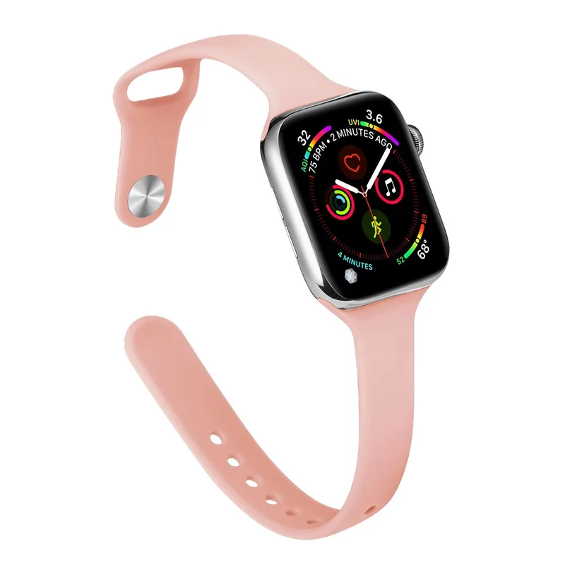 Apple Watch 41mm / 40mm / 38mm Slim Silicone Watch Band - Hot Pink