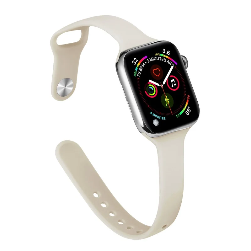 Apple Watch 41mm / 40mm / 38mm Slim Silicone Watch Band - Hot Pink