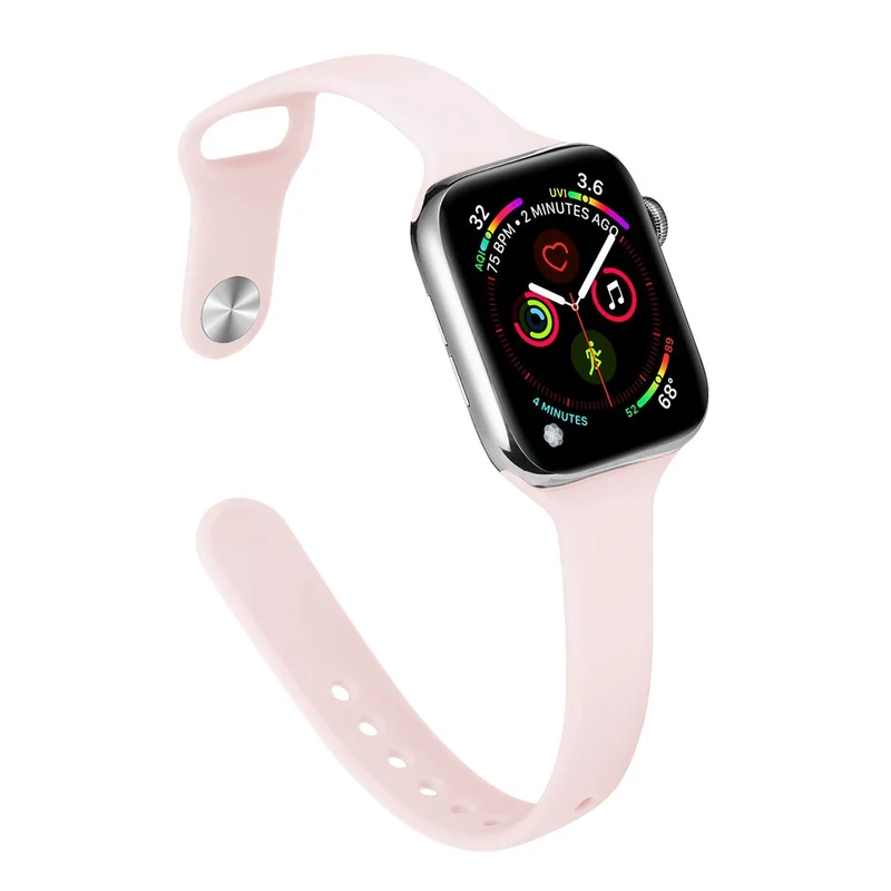 Apple Watch 41mm / 40mm / 38mm Slim Silicone Watch Band - Hot Pink