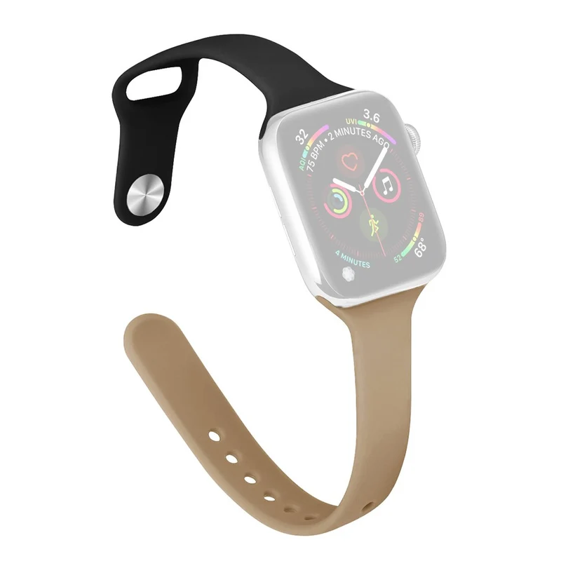 Apple Watch 41mm / 40mm / 38mm Slim Silicone Watch Band - Hot Pink