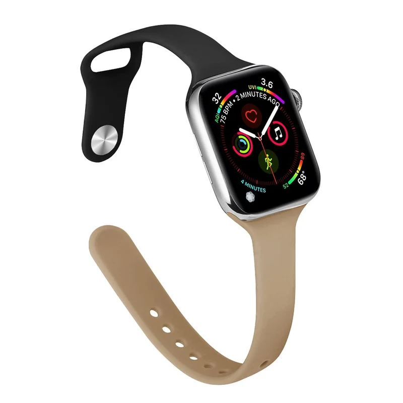 Apple Watch 41mm / 40mm / 38mm Slim Silicone Watch Band - Hot Pink