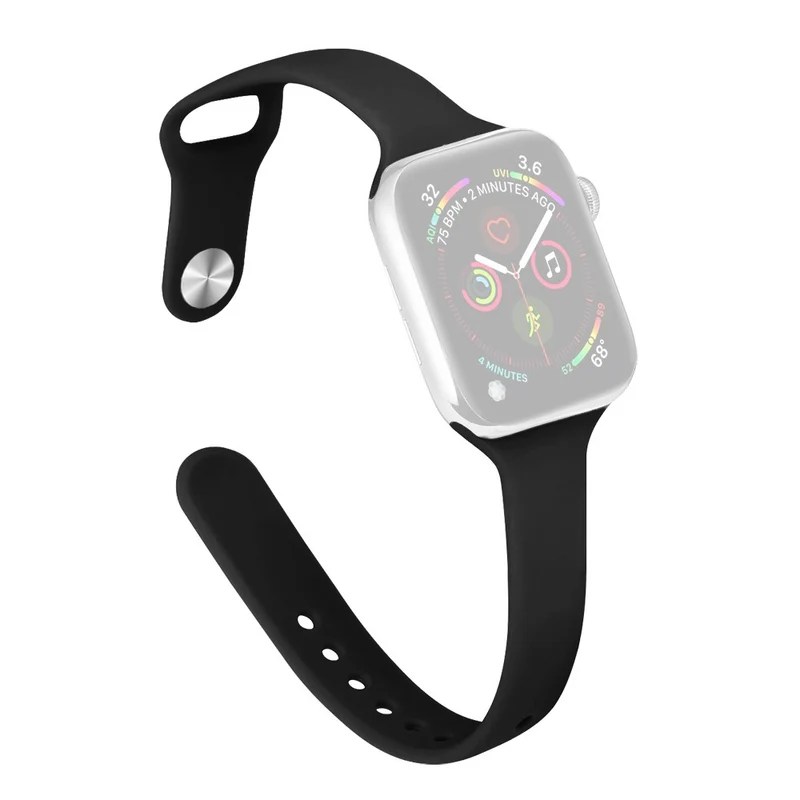 Apple Watch 41mm / 40mm / 38mm Slim Silicone Watch Band - Hot Pink