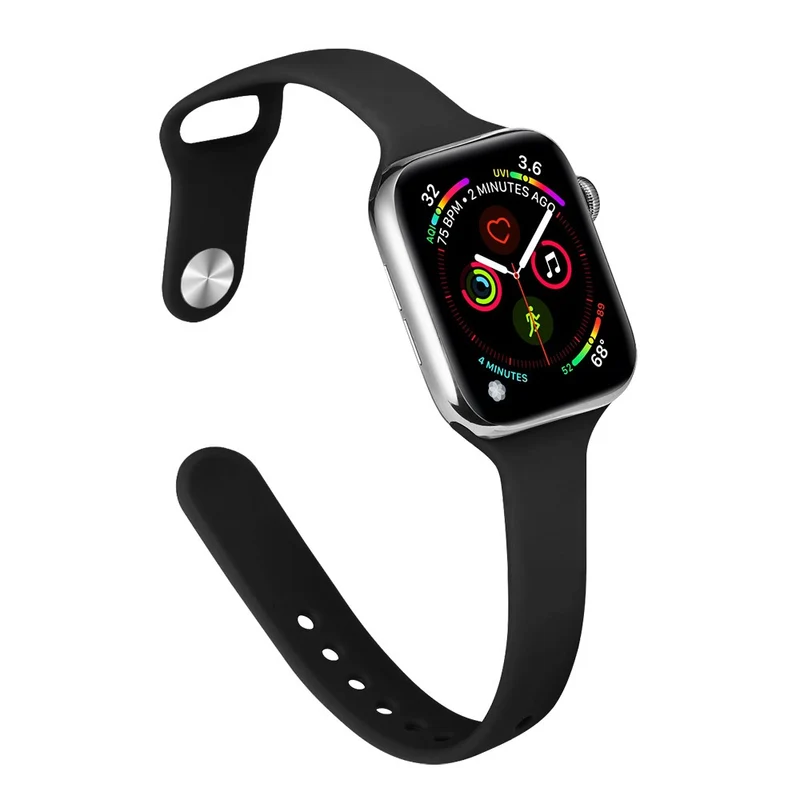 Apple Watch 41mm / 40mm / 38mm Slim Silicone Watch Band - Hot Pink