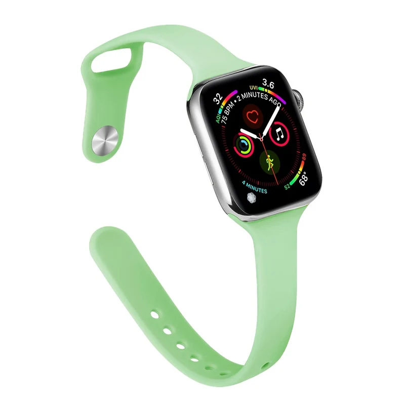 Apple Watch 41mm / 40mm / 38mm Slim Silicone Watch Band - Hot Pink