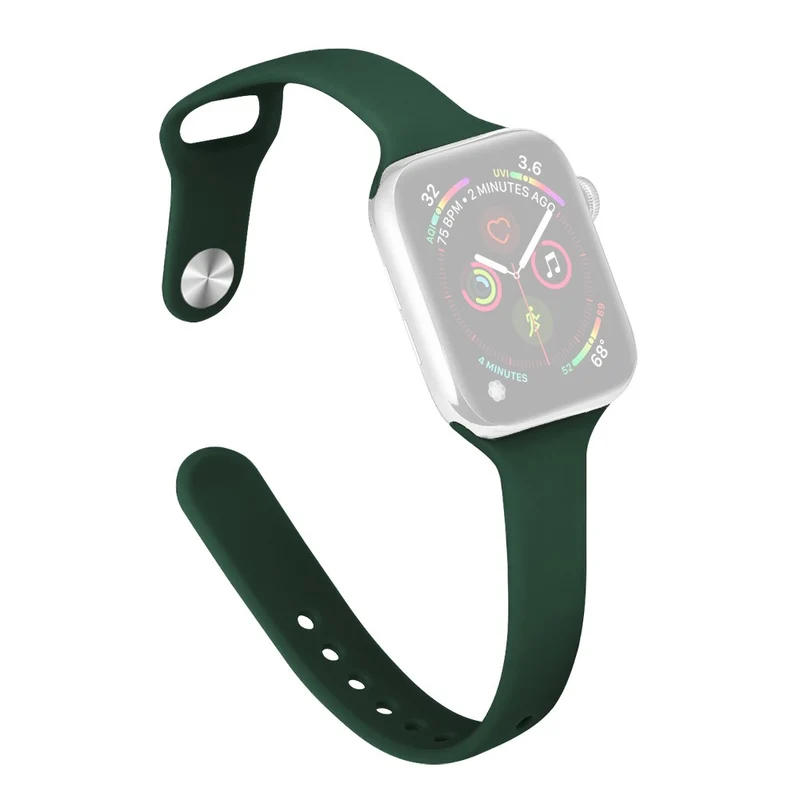 Apple Watch 41mm / 40mm / 38mm Slim Silicone Watch Band - Hot Pink