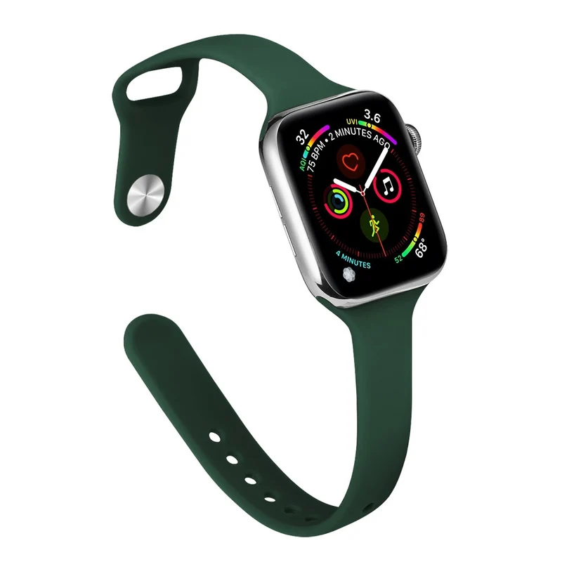 Apple Watch 41mm / 40mm / 38mm Slim Silicone Watch Band - Hot Pink