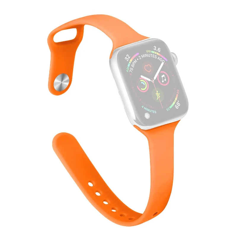 Apple Watch 41mm / 40mm / 38mm Slim Silicone Watch Band - Hot Pink