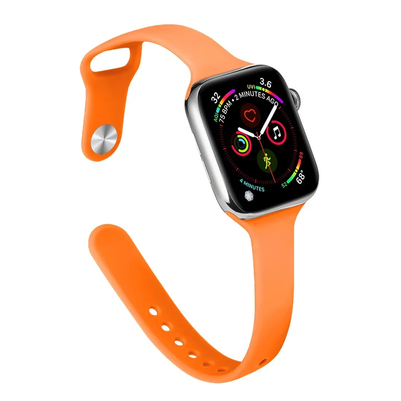 Apple Watch 41mm / 40mm / 38mm Slim Silicone Watch Band - Hot Pink