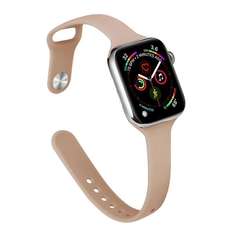 Apple Watch 41mm / 40mm / 38mm Slim Silicone Watch Band - Hot Pink