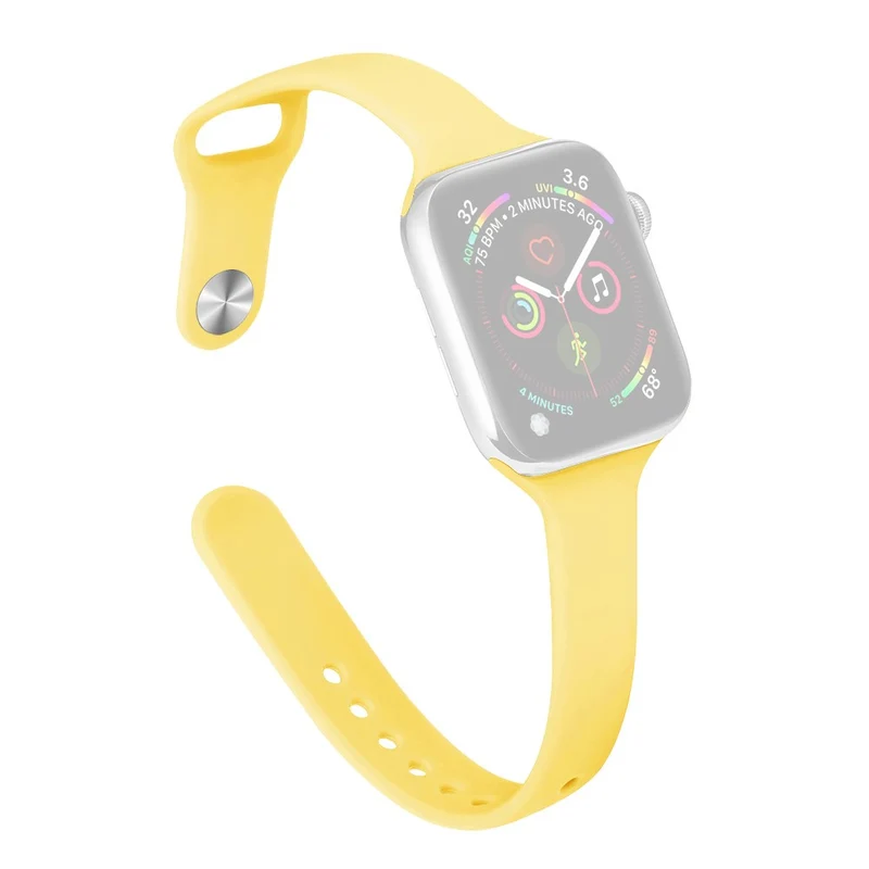 Apple Watch 41mm / 40mm / 38mm Slim Silicone Watch Band - Hot Pink