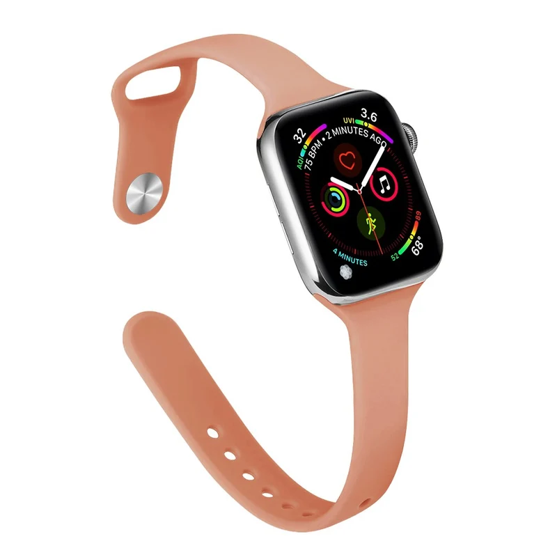 Apple Watch 41mm / 40mm / 38mm Slim Silicone Watch Band - Hot Pink