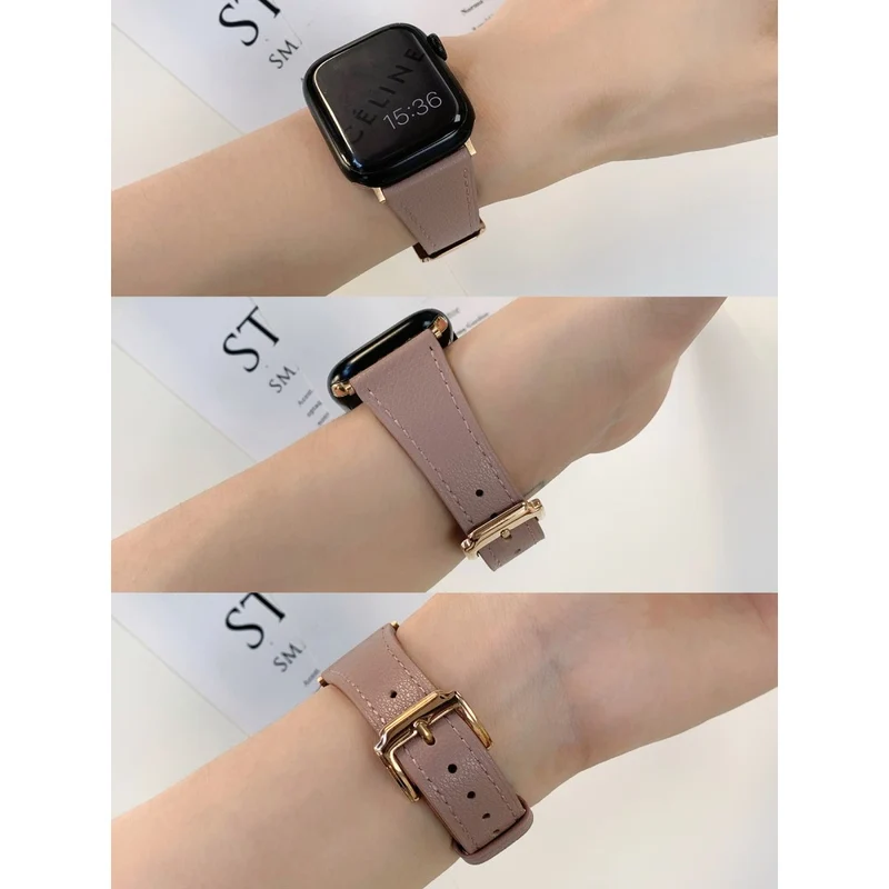 Apple Watch 41mm / 40mm / 38mm Genuine Cow Leather Watch Strap