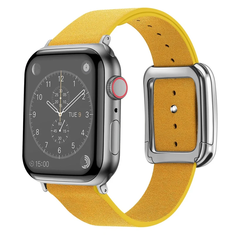 Apple Watch 41mm / 40mm / 38mm Watch Band Snap Button Men's Strap - Dark Green