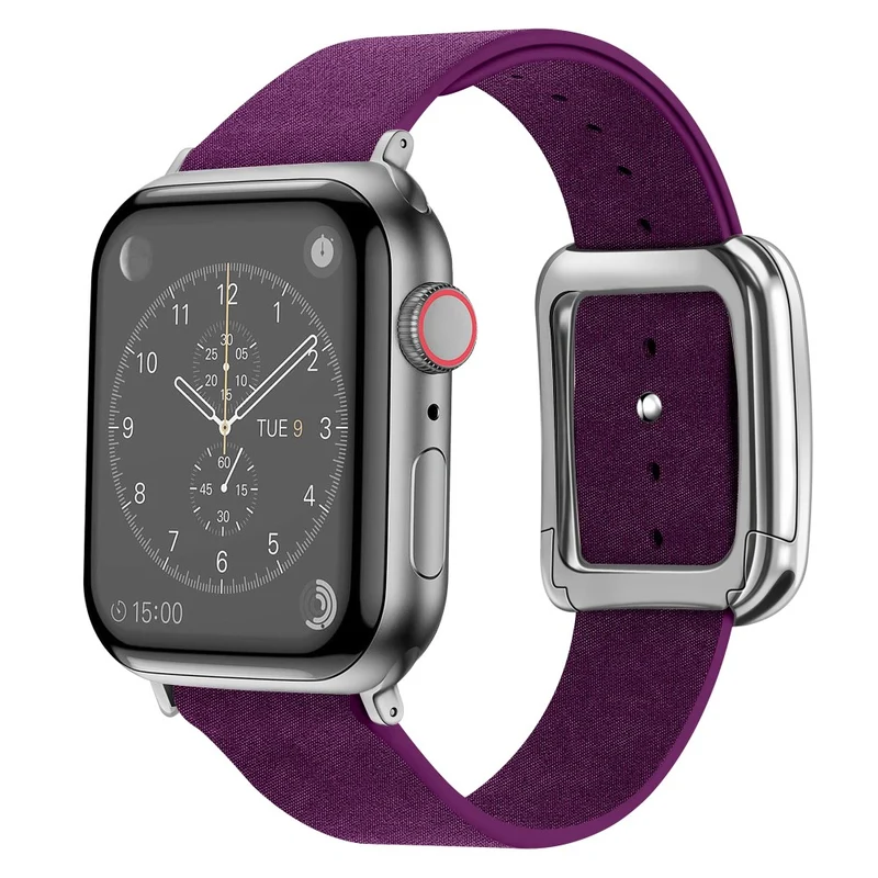 Apple Watch 41mm / 40mm / 38mm Watch Band Snap Button Men's Strap - Dark Green