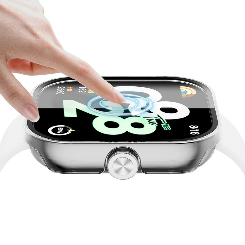 Xiaomi Redmi Watch 4 Watch Case Hard Impact-Resistant Cover with Tempered Glass Film