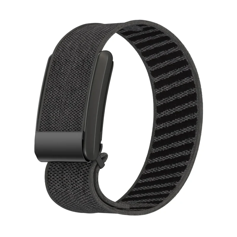 WHOOP MG Knitted Nylon Armband (Schwarz/Grau)