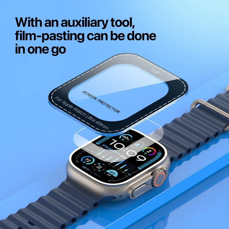 Apple Watch Ultra 49mm / Ultra 2 49mm Watch Screen Protector scratch-resistant Tempered Glass Film