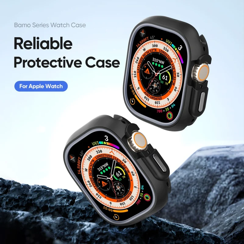 DUX DUCIS Bamo Series Apple Watch Ultra 2 / Ultra 49mm Watch Case and T Cover - Black / Grey