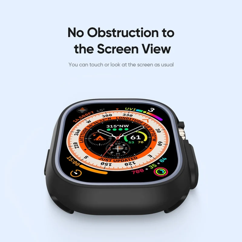 DUX DUCIS Bamo Series Apple Watch Ultra 2 / Ultra 49mm Watch Case and T Cover - Black / Grey