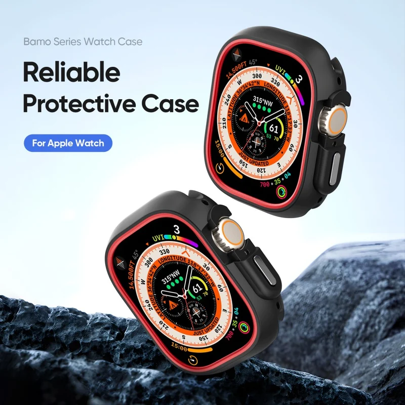 DUX DUCIS Bamo Series Apple Watch Ultra 2 / Ultra 49mm Watch Case and T Cover - Black / Grey