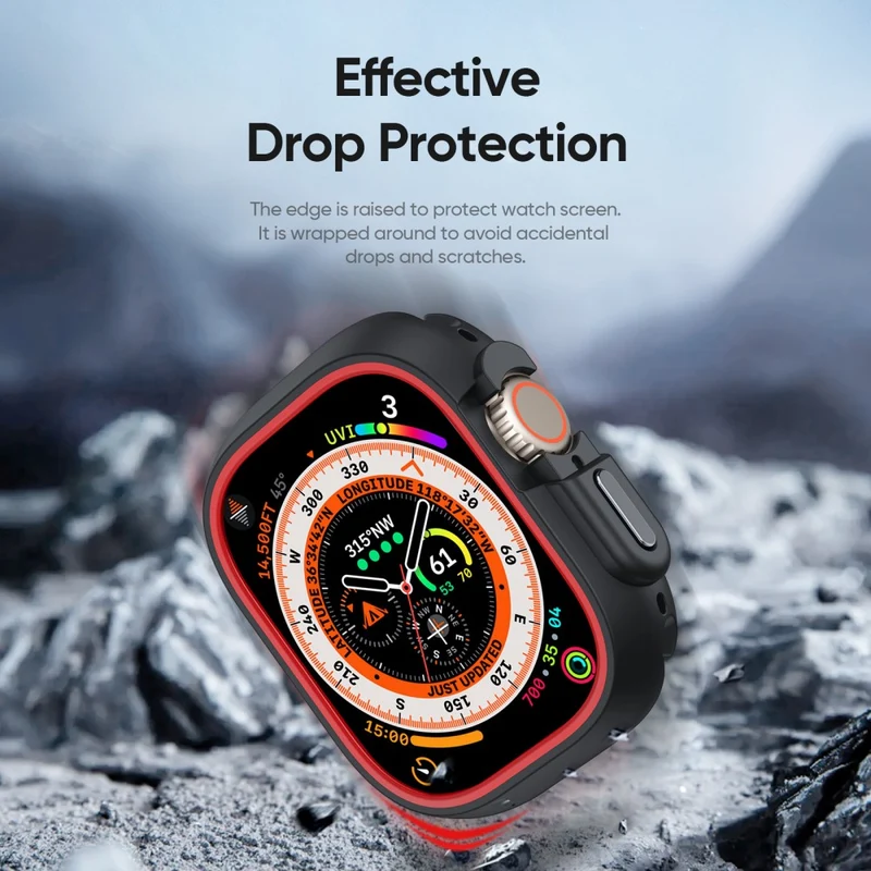 DUX DUCIS Bamo Series Apple Watch Ultra 2 / Ultra 49mm Watch Case and T Cover - Black / Grey