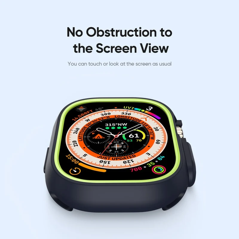 DUX DUCIS Bamo Series Apple Watch Ultra 2 / Ultra 49mm Watch Case and T Cover - Black / Grey