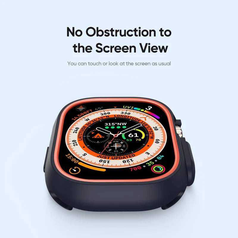 DUX DUCIS Bamo Series Apple Watch Ultra 2 / Ultra 49mm Watch Case and T Cover - Black / Grey