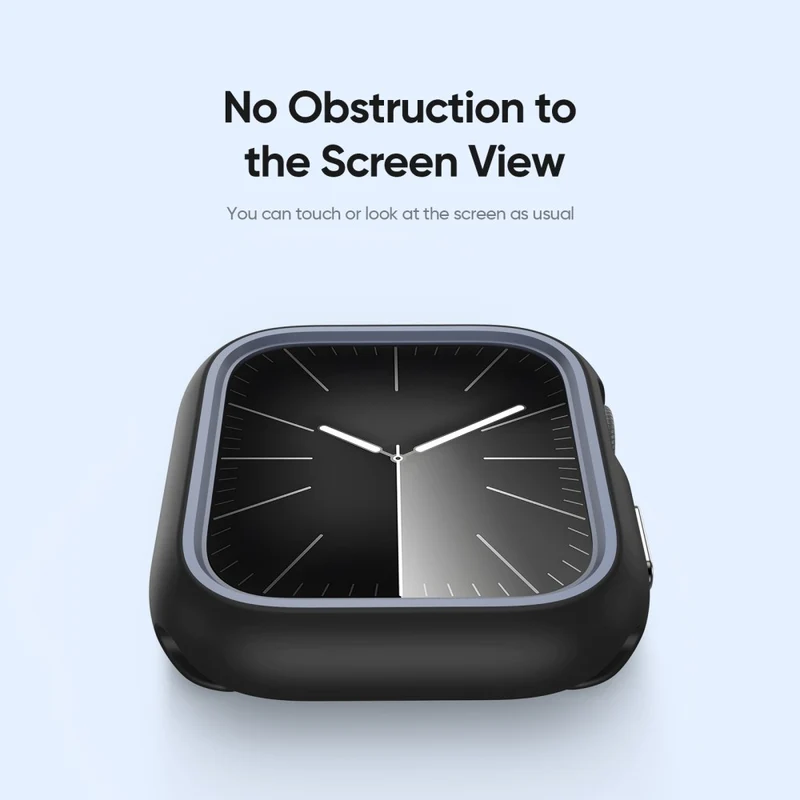 DUX DUCIS Bamo Series Apple Watch Series 9 8 7 41mm Watch Case Cover and T Frame - Midnight / Green