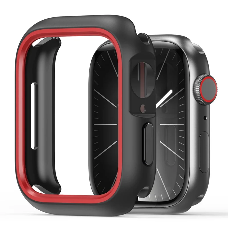 DUX DUCIS Bamo Series Apple Watch Series 9 8 7 41mm Watch Case Cover and T Frame - Midnight / Green