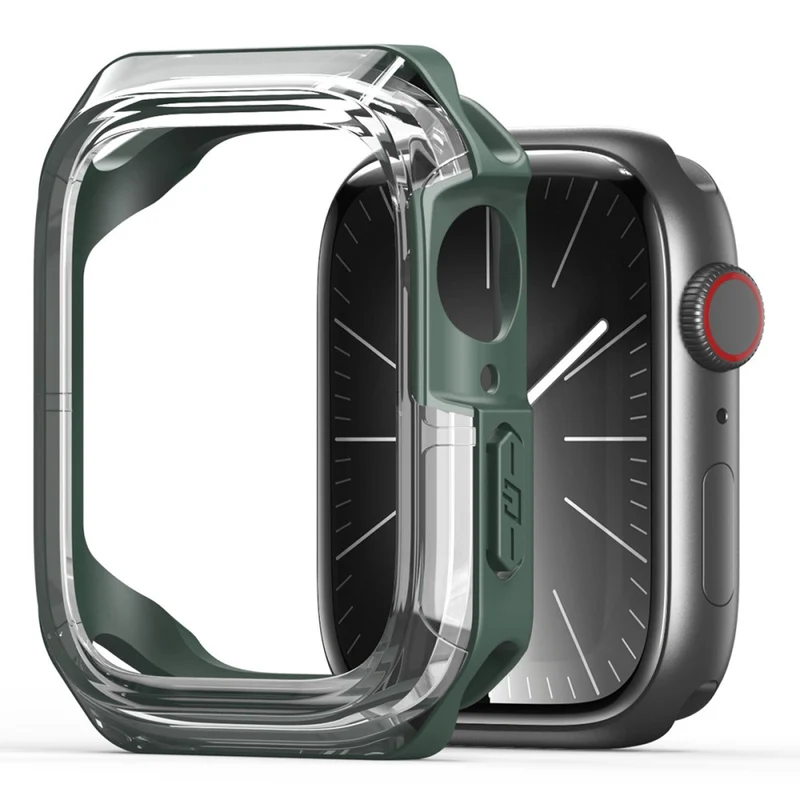 DUX DUCIS Tamo Series Apple Watch Series 9 / 8 / 7 41mm Watch Case Silicone Shockproof Cover - Transparent Blue