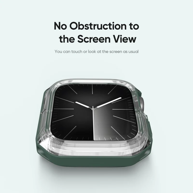 DUX DUCIS Tamo Series Apple Watch Series 9 / 8 / 7 41mm Watch Case Silicone Shockproof Cover - Transparent Blue