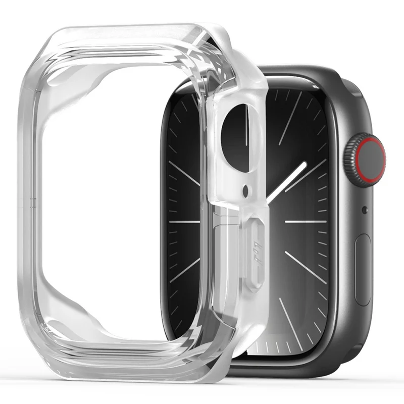 DUX DUCIS Tamo Series Apple Watch Series 9 / 8 / 7 41mm Watch Case Silicone Shockproof Cover - Transparent Blue