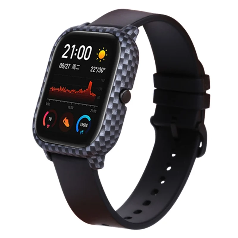 Huami Amazfit GTS Case Hard Pattern Printed Protective Frame Cover - Leopard Print