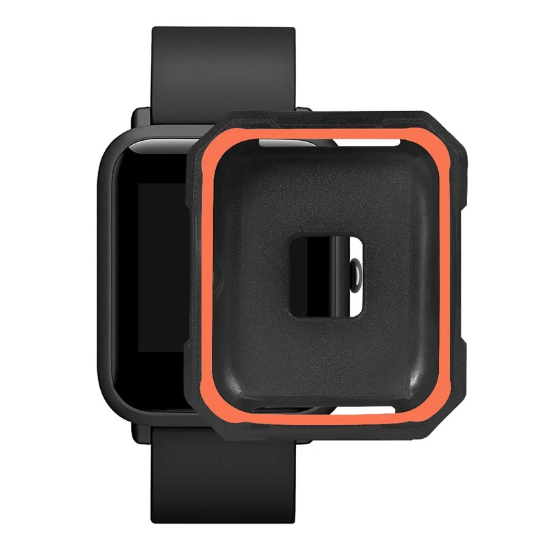 Huami Amazfit Bip / Bip Lite Watch Case Flexible Dual Color Protective Cover - Black+White