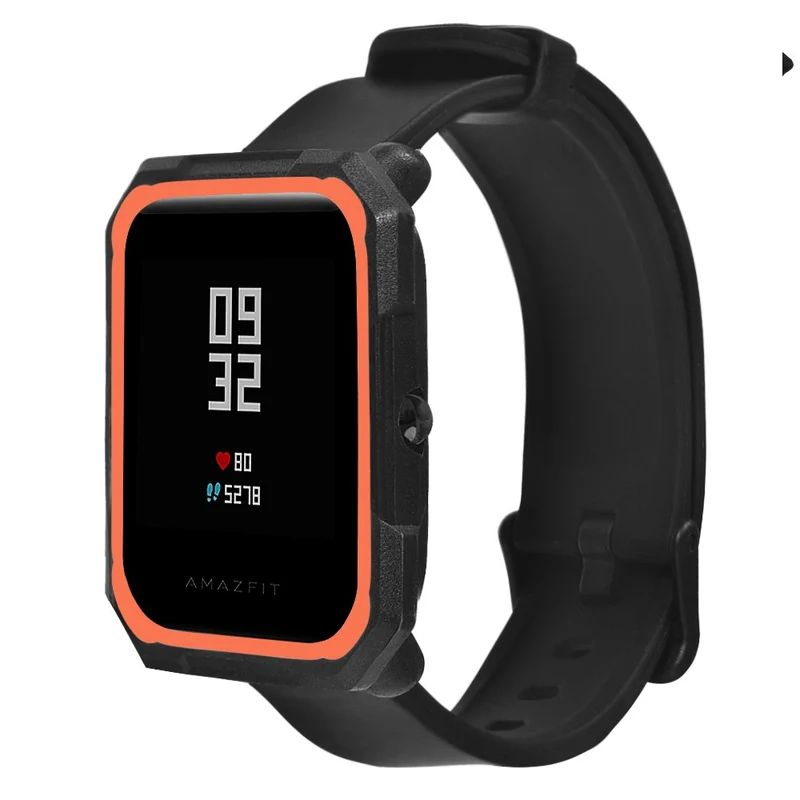 Huami Amazfit Bip / Bip Lite Watch Case Flexible Dual Color Protective Cover - Black+White
