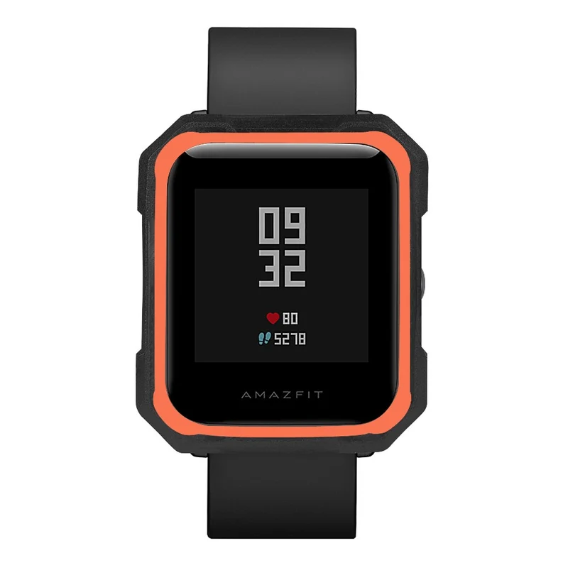 Huami Amazfit Bip / Bip Lite Watch Case Flexible Dual Color Protective Cover - Black+White