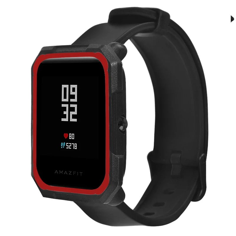 Huami Amazfit Bip / Bip Lite Watch Case Flexible Dual Color Protective Cover - Black+White