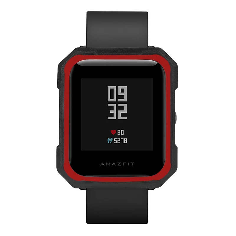 Huami Amazfit Bip / Bip Lite Watch Case Flexible Dual Color Protective Cover - Black+White