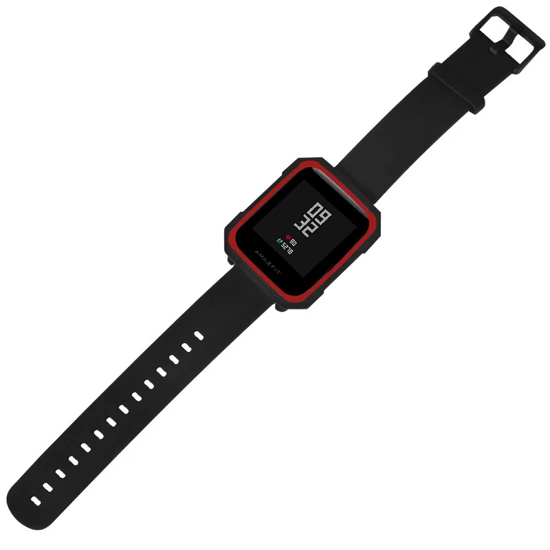 Huami Amazfit Bip / Bip Lite Watch Case Flexible Dual Color Protective Cover - Black+White