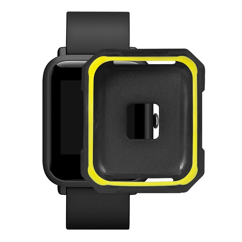 Huami Amazfit Bip / Bip Lite Watch Case Flexible Dual Color Protective Cover - Black+White