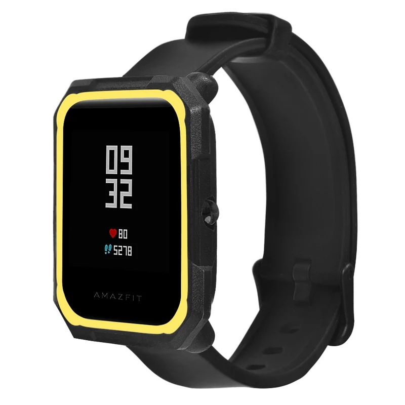 Huami Amazfit Bip / Bip Lite Watch Case Flexible Dual Color Protective Cover - Black+White