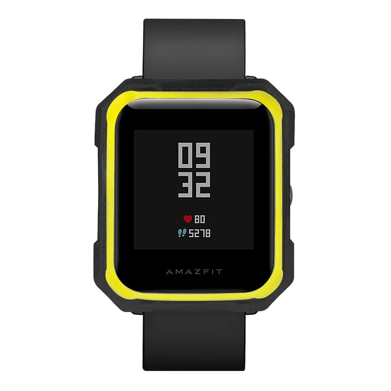 Huami Amazfit Bip / Bip Lite Watch Case Flexible Dual Color Protective Cover - Black+White