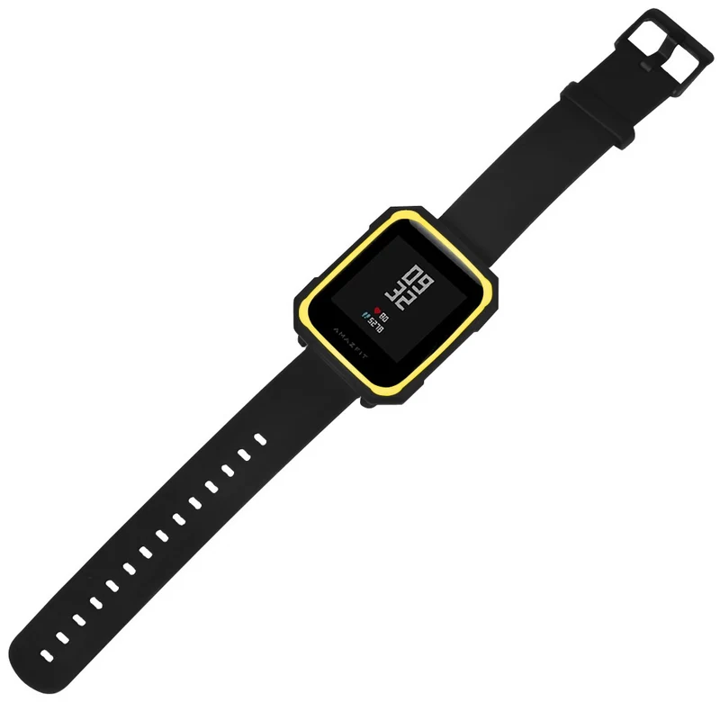 Huami Amazfit Bip / Bip Lite Watch Case Flexible Dual Color Protective Cover - Black+White