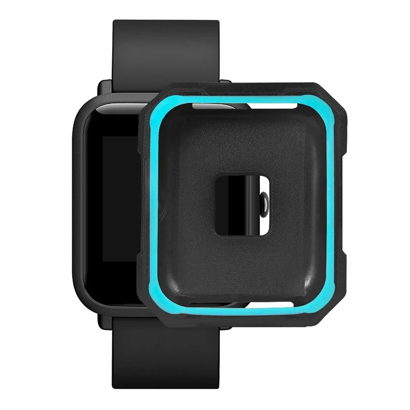 Huami Amazfit Bip / Bip Lite Watch Case Flexible Dual Color Protective Cover - Black+White