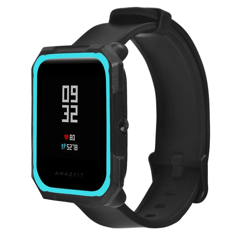 Huami Amazfit Bip / Bip Lite Watch Case Flexible Dual Color Protective Cover - Black+White