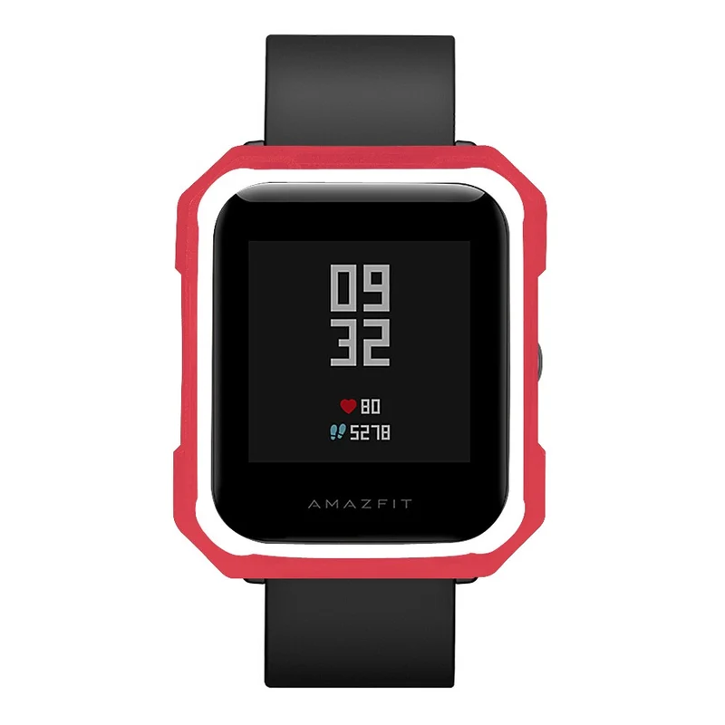 Huami Amazfit Bip / Bip Lite Watch Case Flexible Dual Color Protective Cover - Black+White