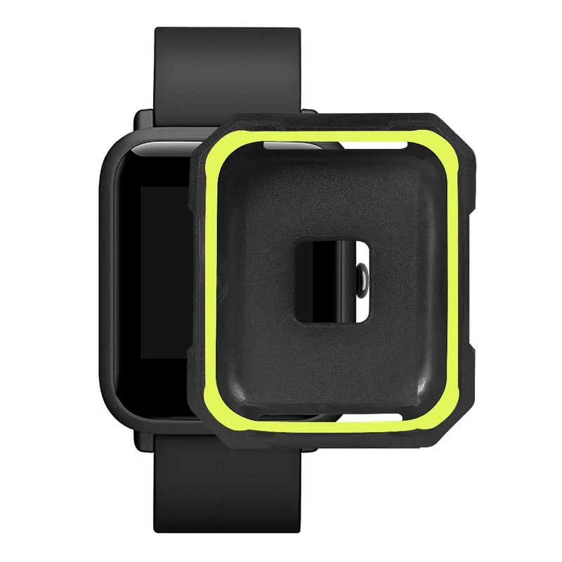 Huami Amazfit Bip / Bip Lite Watch Case Flexible Dual Color Protective Cover - Black+White